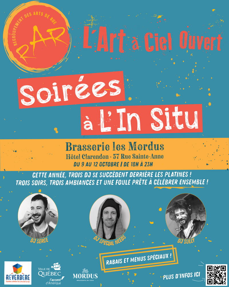 Soirées festives à L’In Situ - du 09 au 11 octobre 2026